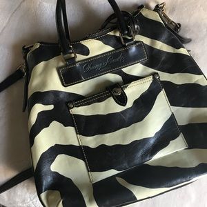 EUC Dooney & Bourke Zebra Hobo Bag